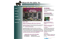 Desktop Screenshot of misterbspetsalon.com